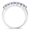 1.54 Carat Genuine Tanzanite .925 Sterling Silver Ring-6