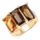 8.17 Carat Genuine Multi Stones .925 Sterling Silver Ring-1