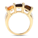 8.17 Carat Genuine Multi Stones .925 Sterling Silver Ring-2