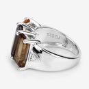 8.17 Carat Genuine Multi Stones .925 Sterling Silver Ring-7