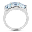 3.60 Carat Genuine Blue Topaz .925 Sterling Silver Ring-5