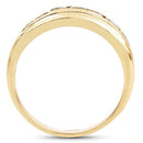 14K Yellow Gold Plated 1.26 Carat Genuine Green Sapphire .925 Sterling Silver Ring-5