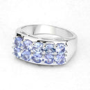 1.90 Carat Genuine Tanzanite .925 Sterling Silver Ring-8