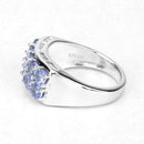 1.90 Carat Genuine Tanzanite .925 Sterling Silver Ring-11