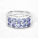 1.90 Carat Genuine Tanzanite .925 Sterling Silver Ring-12