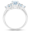 2.32 Carat Genuine Blue Topaz .925 Sterling Silver Ring-5