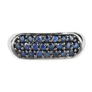 0.99 Carat Genuine Blue Sapphire .925 Sterling Silver Ring-6