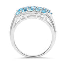 1.50 Carat Genuine Swiss Blue Topaz .925 Sterling Silver Ring-5