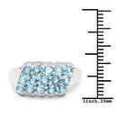 1.50 Carat Genuine Swiss Blue Topaz .925 Sterling Silver Ring-6
