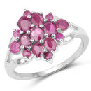 2.10 Carat Genuine Ruby .925 Sterling Silver Ring-4