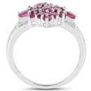 2.10 Carat Genuine Ruby .925 Sterling Silver Ring-5