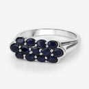 2.60 Carat Genuine Blue Sapphire .925 Sterling Silver Ring-9