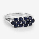 2.60 Carat Genuine Blue Sapphire .925 Sterling Silver Ring-12