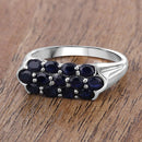 2.60 Carat Genuine Blue Sapphire .925 Sterling Silver Ring-13
