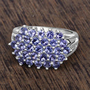2.03 Carat Genuine Tanzanite .925 Sterling Silver Ring-15