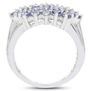 2.03 Carat Genuine Tanzanite .925 Sterling Silver Ring-7