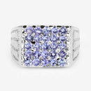 1.75 Carat Genuine Tanzanite .925 Sterling Silver Ring-8