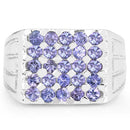 1.75 Carat Genuine Tanzanite .925 Sterling Silver Ring-3