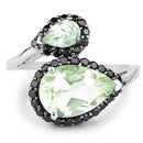 3.42 Carat Genuine Multi Stone .925 Sterling Silver Ring-6