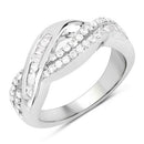 0.47 Carat Genuine White Diamond .925 Sterling Silver Ring-1