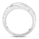 0.47 Carat Genuine White Diamond .925 Sterling Silver Ring-2