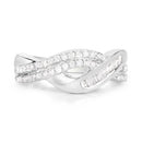 0.47 Carat Genuine White Diamond .925 Sterling Silver Ring-3