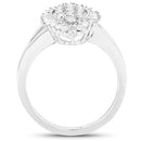 0.62 Carat Genuine White Diamond .925 Sterling Silver Ring-5