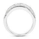 0.25 Carat Genuine White Diamond .925 Sterling Silver Ring-5