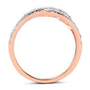 14K Rose Gold Plated 0.73 Carat Genuine White Diamond .925 Sterling Silver Ring-5