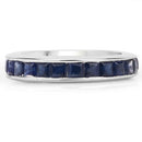 3.12 Carat Genuine Blue Sapphire .925 Sterling Silver Ring-6