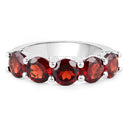 4.00 Carat Genuine Garnet .925 Sterling Silver Ring-6