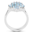 2.88 Carat Genuine Blue Topaz .925 Sterling Silver Ring-5