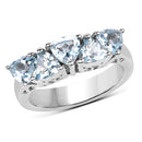2.50 Carat Genuine Blue Topaz .925 Sterling Silver Ring-4