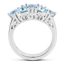 2.50 Carat Genuine Blue Topaz .925 Sterling Silver Ring-5