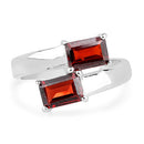 2.40 Carat Genuine  Garnet .925 Sterling Silver Ring-6
