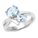2.55 Carat Genuine Blue Topaz .925 Sterling Silver Ring-5