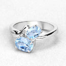 2.55 Carat Genuine Blue Topaz .925 Sterling Silver Ring-12