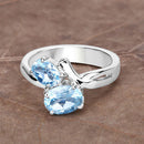2.55 Carat Genuine Blue Topaz .925 Sterling Silver Ring-13
