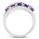 1.70 Carat Genuine  Amethyst .925 Sterling Silver Ring-5