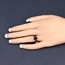3.20 Carat Genuine Amethyst .925 Sterling Silver Ring-14