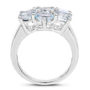 3.57 Carat Genuine  Blue Topaz .925 Sterling Silver Ring-5