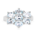 3.57 Carat Genuine  Blue Topaz .925 Sterling Silver Ring-6