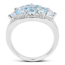 2.50 Carat Genuine  Blue Topaz .925 Sterling Silver Ring-5