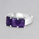 2.85 Carat Genuine Amethyst .925 Sterling Silver Ring-8