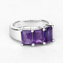 2.85 Carat Genuine Amethyst .925 Sterling Silver Ring-9