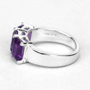 2.85 Carat Genuine Amethyst .925 Sterling Silver Ring-10