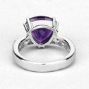 2.71 Carat Genuine Amethyst and White Topaz .925 Sterling Silver Ring-11