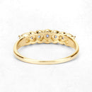 0.51 Carat Genuine Tanzanite and White Diamond 14K Yellow Gold Ring-12