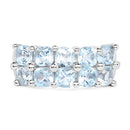 3.60 Carat Genuine  Blue Topaz .925 Sterling Silver Ring-6