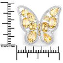 4.43 Carat Genuine Citrine .925 Sterling Silver Ring-3